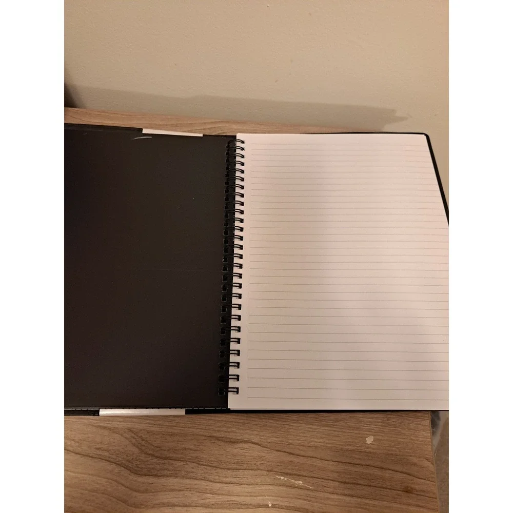 TRU RED Black Essentials Ruled Notebook Soft Cover Premium Paper 80 Sheets